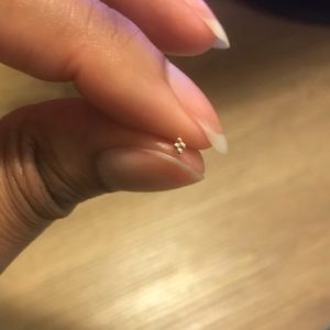 Rose Gold 4 Bead Cluster Threadless end